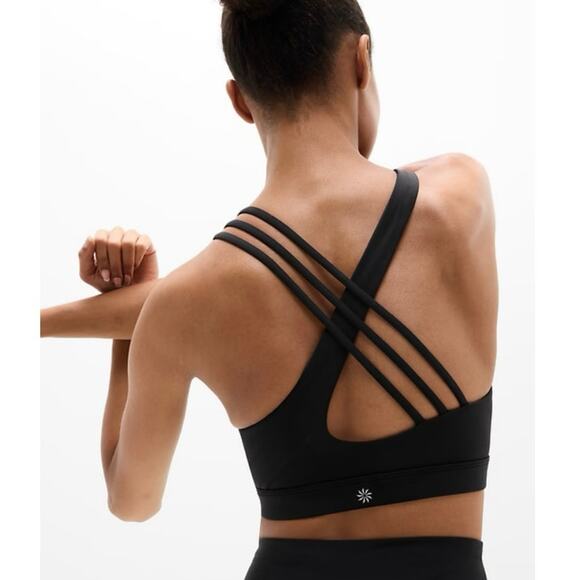NWT Athleta Train Free Sports Bra D-DD Black Size Medium - Picture 3 of 8